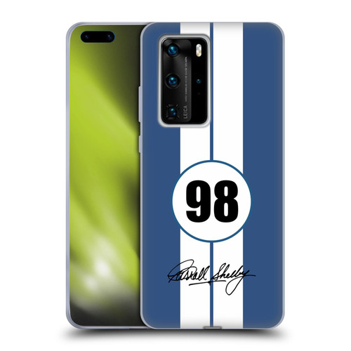 Shelby Car Graphics 1965 427 S/C Blue Soft Gel Case for Huawei P40 Pro / P40 Pro Plus 5G