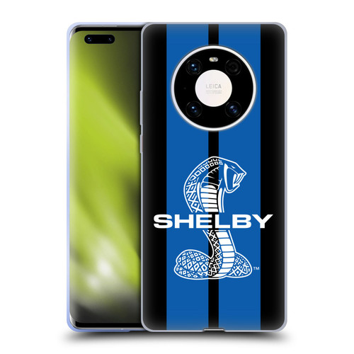 Shelby Car Graphics Blue Soft Gel Case for Huawei Mate 40 Pro 5G