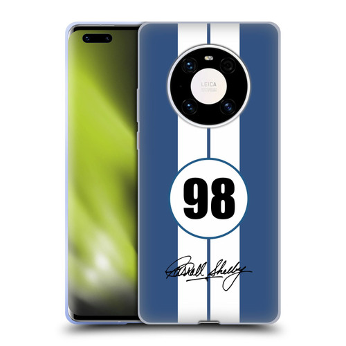 Shelby Car Graphics 1965 427 S/C Blue Soft Gel Case for Huawei Mate 40 Pro 5G