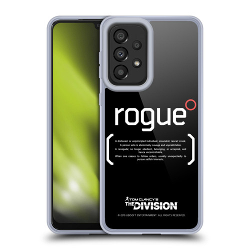 Tom Clancy's The Division Dark Zone Rouge 1 Soft Gel Case for Samsung Galaxy A33 5G (2022)