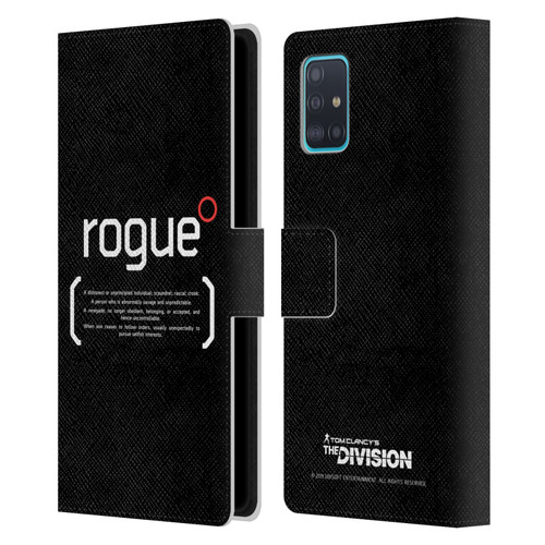 Tom Clancy's The Division Dark Zone Rouge 1 Leather Book Wallet Case Cover For Samsung Galaxy A51 (2019)