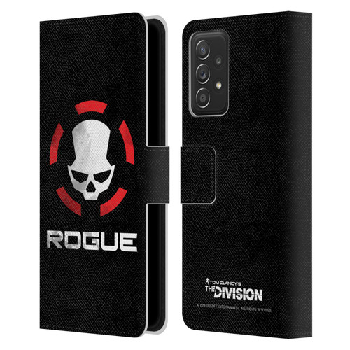 Tom Clancy's The Division Dark Zone Rouge Logo Leather Book Wallet Case Cover For Samsung Galaxy A52 / A52s / 5G (2021)