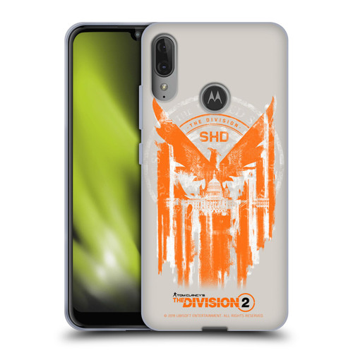 Tom Clancy's The Division 2 Key Art Phoenix Capitol Building Soft Gel Case for Motorola Moto E6 Plus