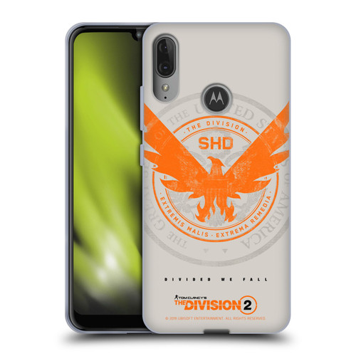 Tom Clancy's The Division 2 Key Art Phoenix US Seal Soft Gel Case for Motorola Moto E6 Plus