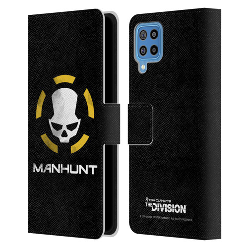 Tom Clancy's The Division Dark Zone Manhunt Logo Leather Book Wallet Case Cover For Samsung Galaxy F22 (2021)