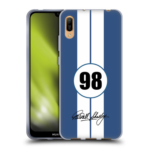Shelby Car Graphics 1965 427 S/C Blue Soft Gel Case for Huawei Y6 Pro (2019)