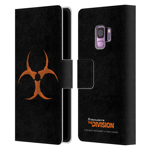 Tom Clancy's The Division Dark Zone Virus Leather Book Wallet Case Cover For Samsung Galaxy S9