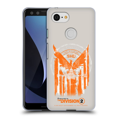 Tom Clancy's The Division 2 Key Art Phoenix Capitol Building Soft Gel Case for Google Pixel 3