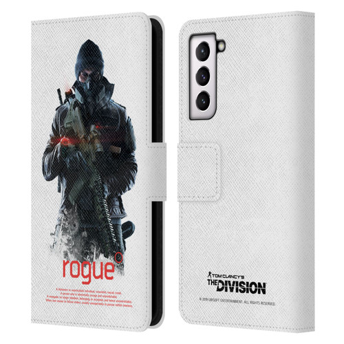 Tom Clancy's The Division Dark Zone Rouge 2 Leather Book Wallet Case Cover For Samsung Galaxy S21 5G