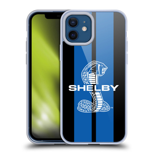 Shelby Car Graphics Blue Soft Gel Case for Apple iPhone 12 / iPhone 12 Pro