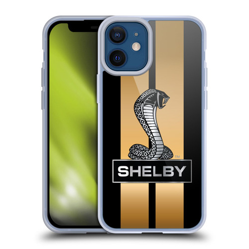 Shelby Car Graphics Gold Soft Gel Case for Apple iPhone 12 Mini & MagSafe
