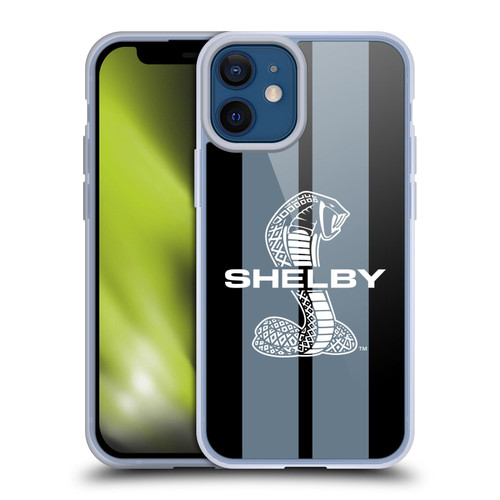Shelby Car Graphics Gray Soft Gel Case for Apple iPhone 12 Mini & MagSafe