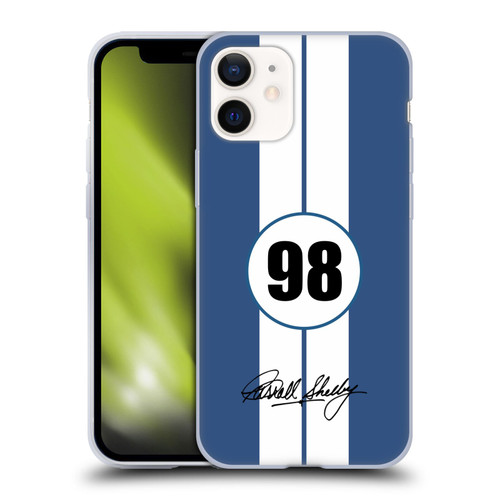 Shelby Car Graphics 1965 427 S/C Blue Soft Gel Case for Apple iPhone 12 Mini