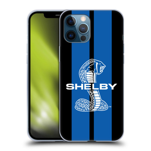 Shelby Car Graphics Blue Soft Gel Case for Apple iPhone 12 Pro Max