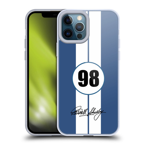 Shelby Car Graphics 1965 427 S/C Blue Soft Gel Case for Apple iPhone 12 Pro Max & MagSafe