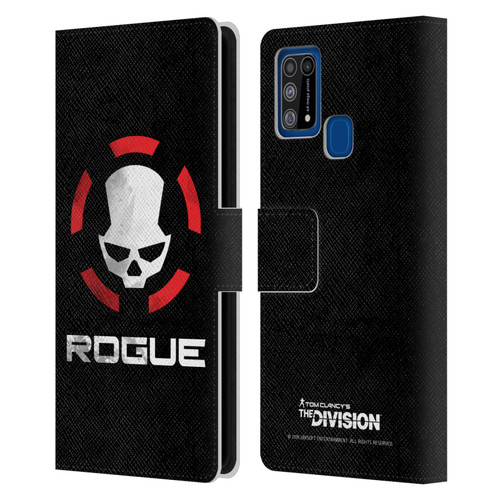 Tom Clancy's The Division Dark Zone Rouge Logo Leather Book Wallet Case Cover For Samsung Galaxy M31 (2020)