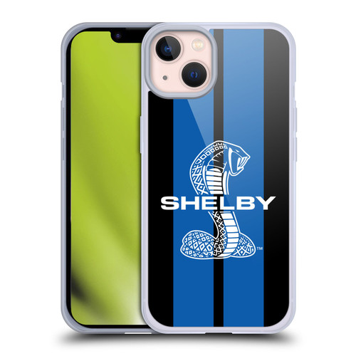 Shelby Car Graphics Blue Soft Gel Case for Apple iPhone 13