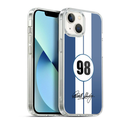 Shelby Car Graphics 1965 427 S/C Blue Soft Gel Case for Apple iPhone 13