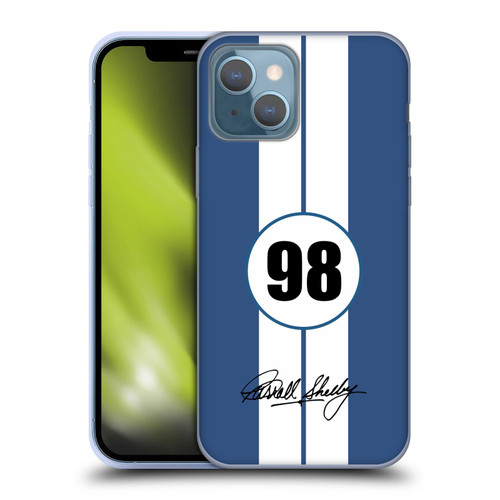 Shelby Car Graphics 1965 427 S/C Blue Soft Gel Case for Apple iPhone 13