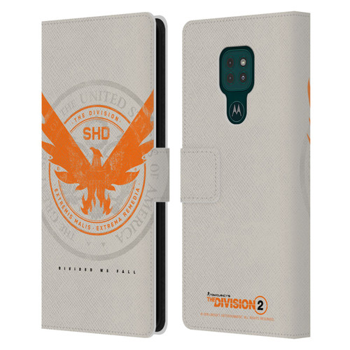 Tom Clancy's The Division 2 Key Art Phoenix US Seal Leather Book Wallet Case Cover For Motorola Moto G9 Play