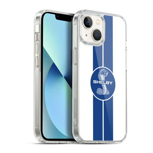 Shelby Car Graphics 1965 427 S/C White Soft Gel Case for Apple iPhone 13