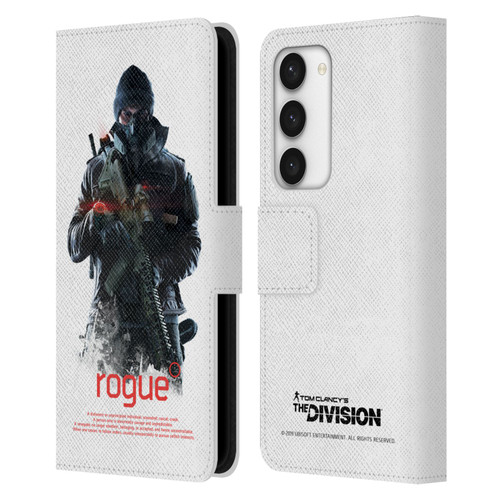 Tom Clancy's The Division Dark Zone Rouge 2 Leather Book Wallet Case Cover For Samsung Galaxy S23 5G