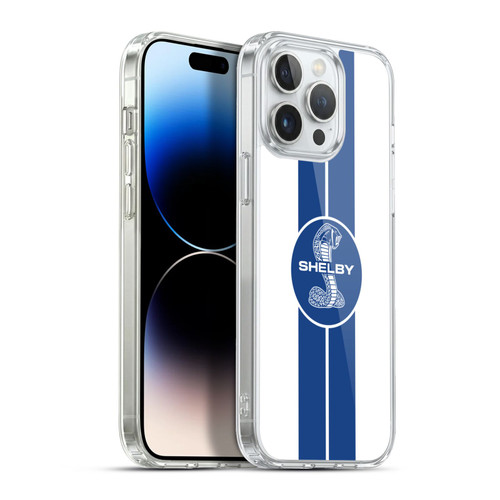 Shelby Car Graphics 1965 427 S/C White Soft Gel Case for Apple iPhone 13 Pro Max & MagSafe