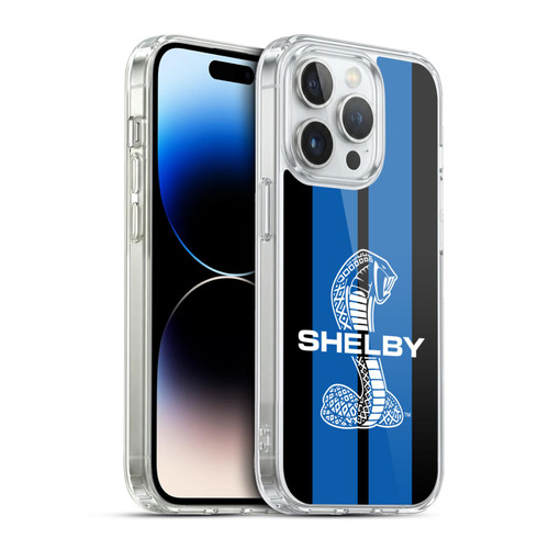 Shelby Car Graphics Blue Soft Gel Case for Apple iPhone 13 Pro & MagSafe