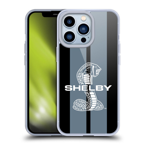 Shelby Car Graphics Gray Soft Gel Case for Apple iPhone 13 Pro & MagSafe