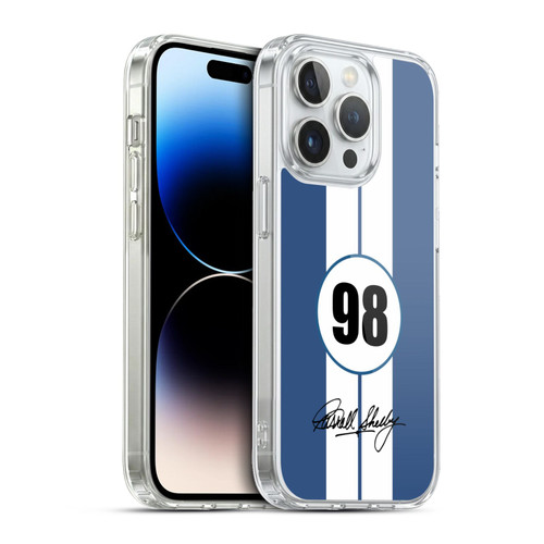 Shelby Car Graphics 1965 427 S/C Blue Soft Gel Case for Apple iPhone 13 Pro & MagSafe