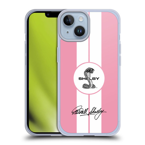 Shelby Car Graphics 1965 427 S/C Pink Soft Gel Case for Apple iPhone 14