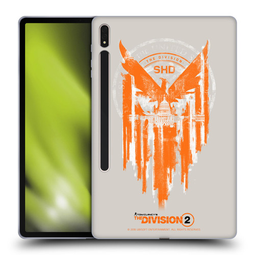 Tom Clancy's The Division 2 Key Art Phoenix Capitol Building Soft Gel Case for Samsung Galaxy Tab S8 Plus