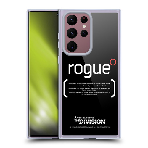 Tom Clancy's The Division Dark Zone Rouge 1 Soft Gel Case for Samsung Galaxy S22 Ultra 5G