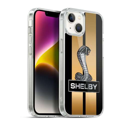 Shelby Car Graphics Gold Soft Gel Case for Apple iPhone 14 Plus & MagSafe