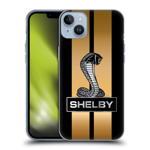 Shelby Car Graphics Gold Soft Gel Case for Apple iPhone 14 Plus