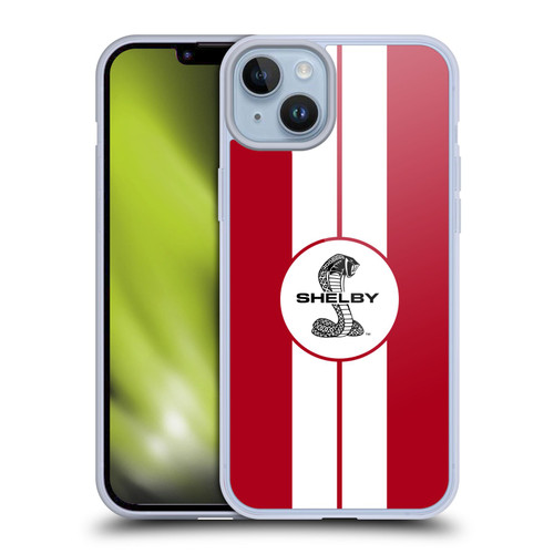 Shelby Car Graphics 1965 427 S/C Red Soft Gel Case for Apple iPhone 14 Plus