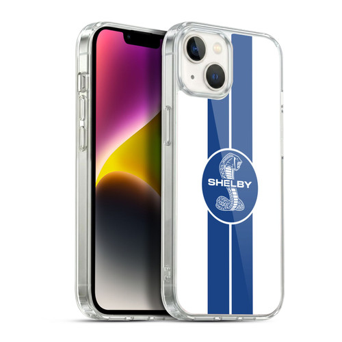 Shelby Car Graphics 1965 427 S/C White Soft Gel Case for Apple iPhone 14 Plus & MagSafe