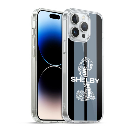 Shelby Car Graphics Gray Soft Gel Case for Apple iPhone 14 Pro Max & MagSafe