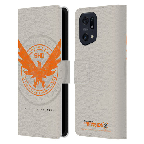 Tom Clancy's The Division 2 Key Art Phoenix US Seal Leather Book Wallet Case Cover For OPPO Find X5