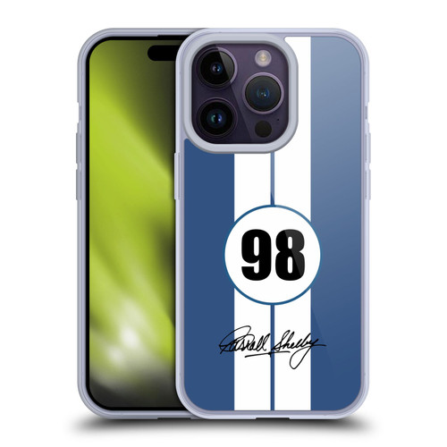 Shelby Car Graphics 1965 427 S/C Blue Soft Gel Case for Apple iPhone 14 Pro & MagSafe