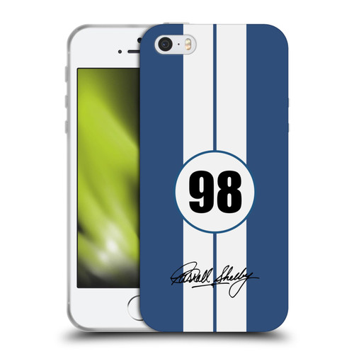 Shelby Car Graphics 1965 427 S/C Blue Soft Gel Case for Apple iPhone 5 / 5s / iPhone SE 2016
