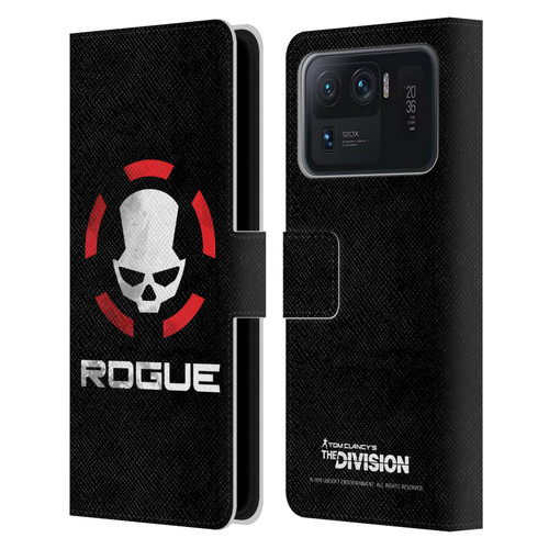 Tom Clancy's The Division Dark Zone Rouge Logo Leather Book Wallet Case Cover For Xiaomi Mi 11 Ultra