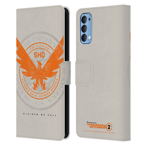 Tom Clancy's The Division 2 Key Art Phoenix US Seal Leather Book Wallet Case Cover For OPPO Reno 4 5G