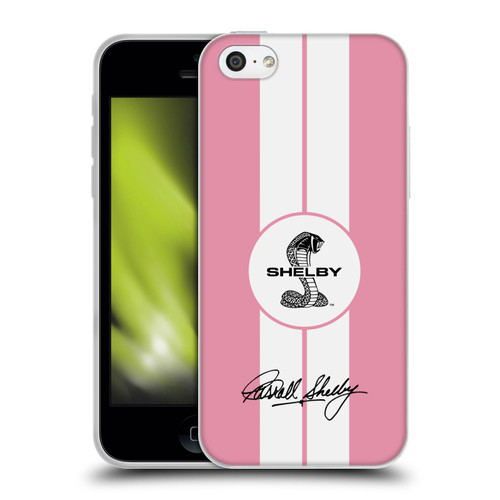 Shelby Car Graphics 1965 427 S/C Pink Soft Gel Case for Apple iPhone 5c