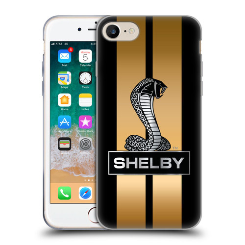 Shelby Car Graphics Gold Soft Gel Case for Apple iPhone 7 / 8 / SE 2020 & 2022 & MagSafe