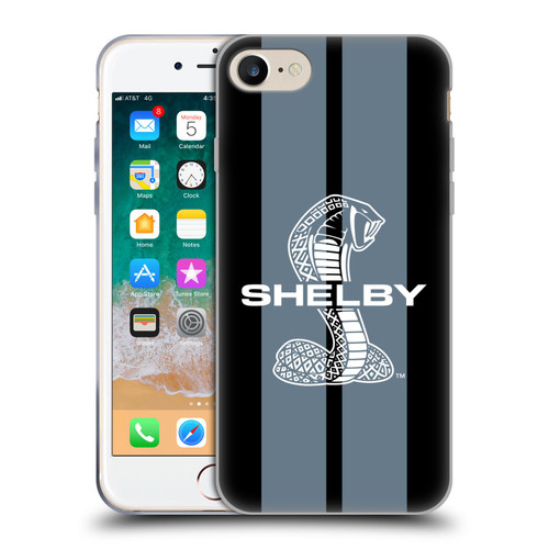 Shelby Car Graphics Gray Soft Gel Case for Apple iPhone 7 / 8 / SE 2020 & 2022