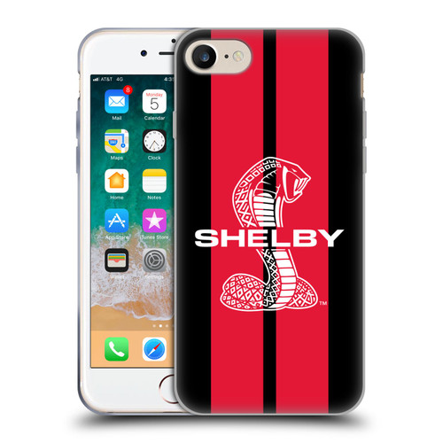 Shelby Car Graphics Red Soft Gel Case for Apple iPhone 7 / 8 / SE 2020 & 2022