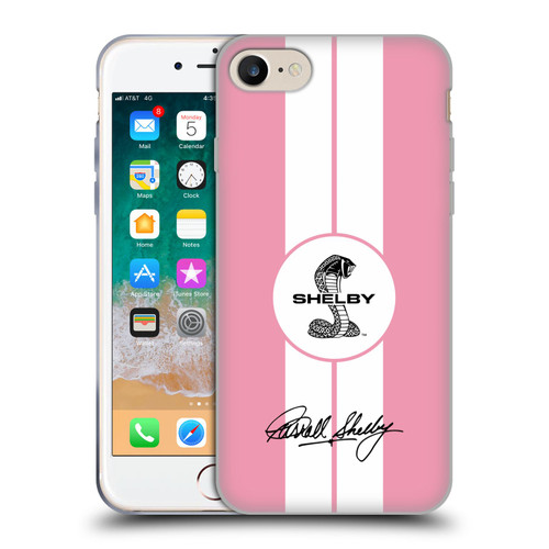 Shelby Car Graphics 1965 427 S/C Pink Soft Gel Case for Apple iPhone 7 / 8 / SE 2020 & 2022