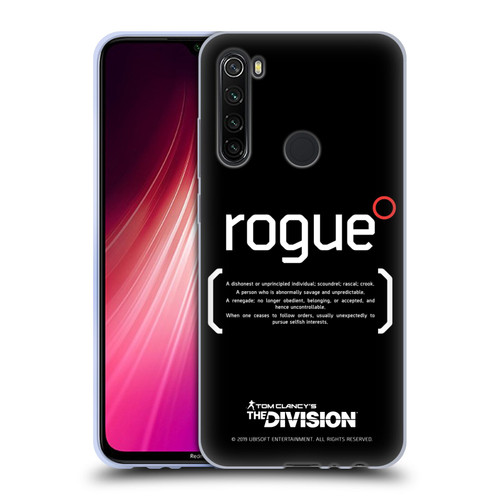 Tom Clancy's The Division Dark Zone Rouge 1 Soft Gel Case for Xiaomi Redmi Note 8T