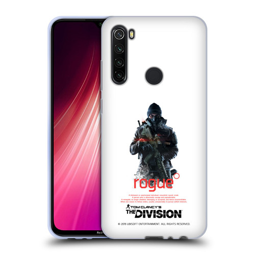 Tom Clancy's The Division Dark Zone Rouge 2 Soft Gel Case for Xiaomi Redmi Note 8T